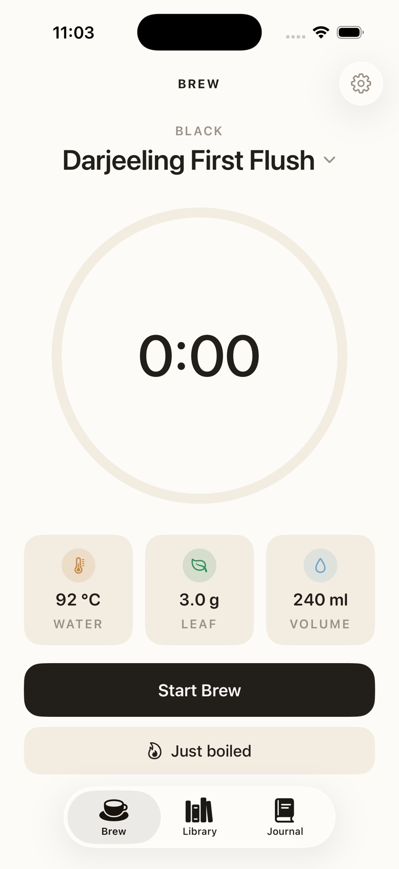 Detailed brewing recipe in Pekoe